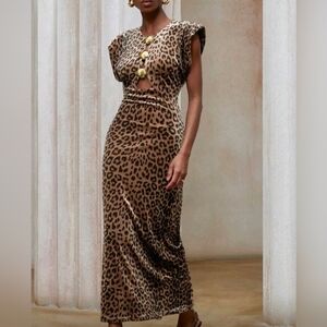 Leopard Print Maxi Dress